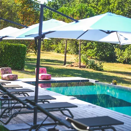 Splendide - Chateau Soules - Piscine Chauffee A Debordement Et Parc فيلة لافاور