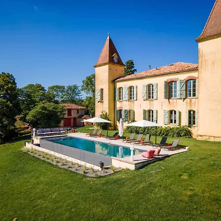 Splendide - Chateau Soules - Piscine Chauffee A Debordement Et Parc فيلة *